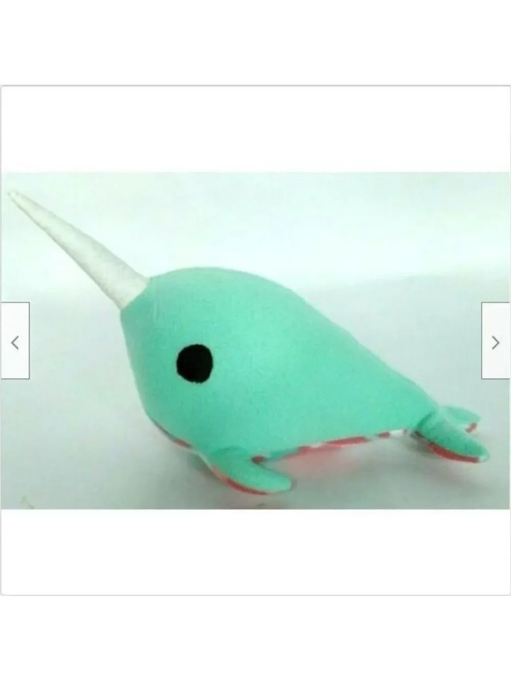 Narwhal Whale Plush 13.5 Inch Tie Dye